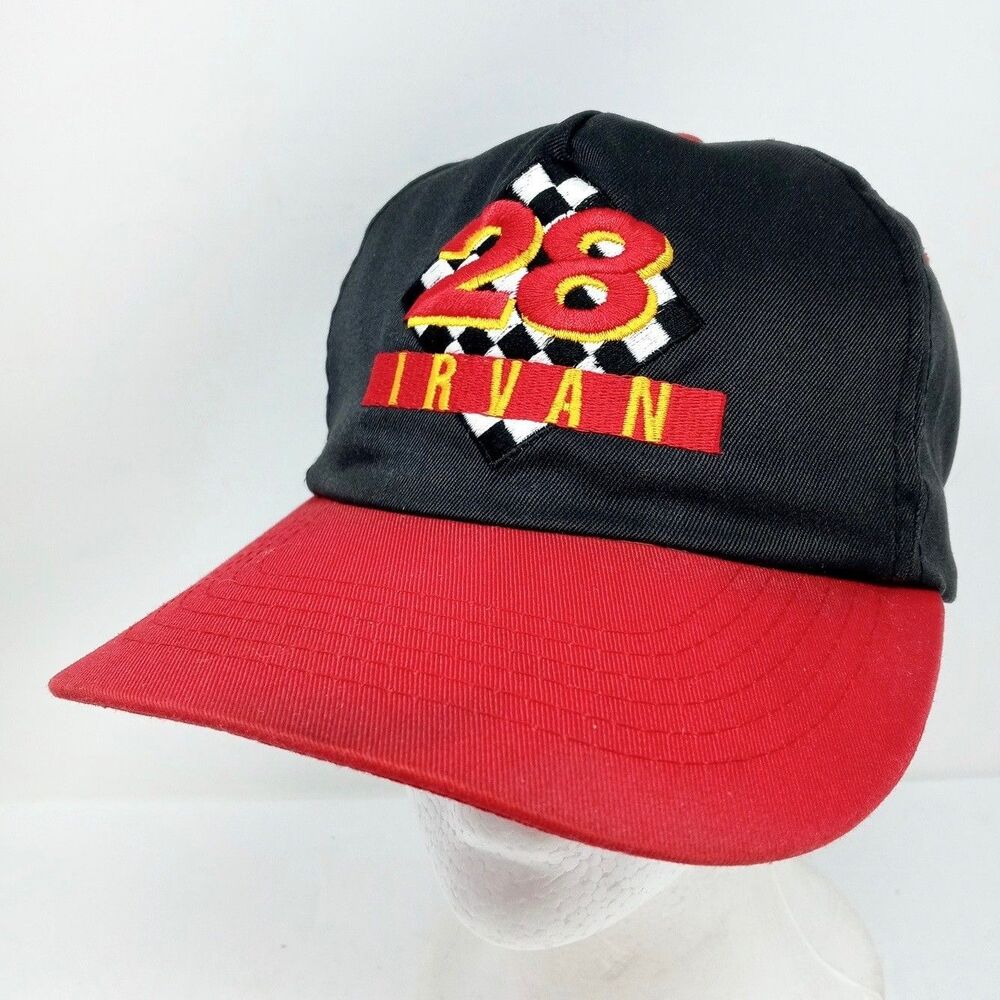 Vintage Ernie Irvan Snapback Hat NASCAR #28 Texaco Havoline Racing 90s